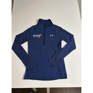Under Armour Women's Quarter‑Zip Pullover Medium | Blue Striped | Charm City Run